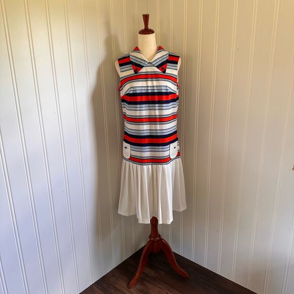 Vintage Dresses & Skirts - Vintage 70s Drop Waist Dress size L